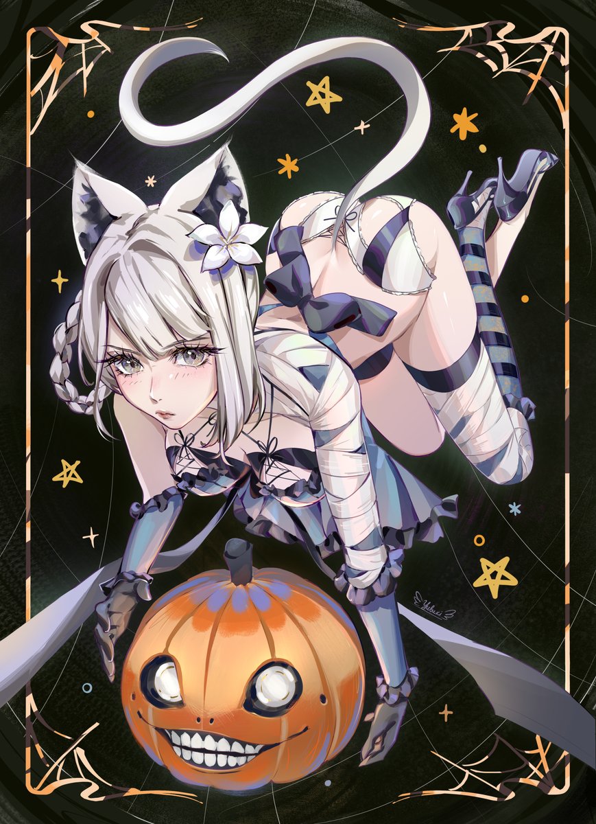 yubuki_i's tweet photo. I made Halloween Kainé and Emil into a gold foil print 🥹
#NieR https://t.co/DaYiCLVed2