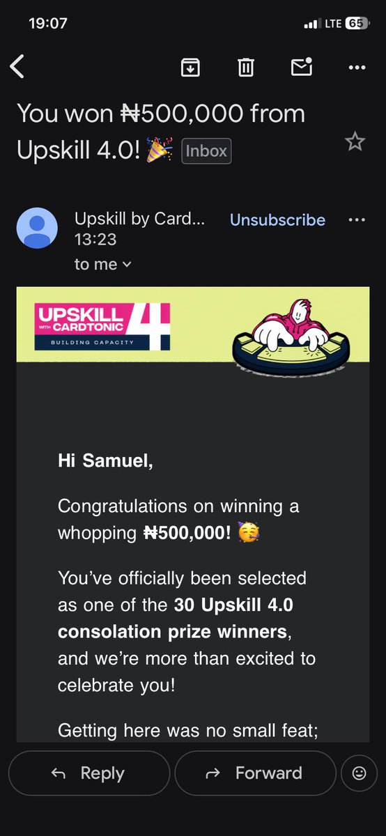 devdrogba's tweet photo. Didn’t win the MacBook, but walked away with ₦500,000.🥹❤️

A little bittersweet, but I’m genuinely grateful.

We keep going. The story isn’t over yet. 🤲🏾

Thank you @cardtonic 🙂‍↕️ https://t.co/2AVwlA7ADi