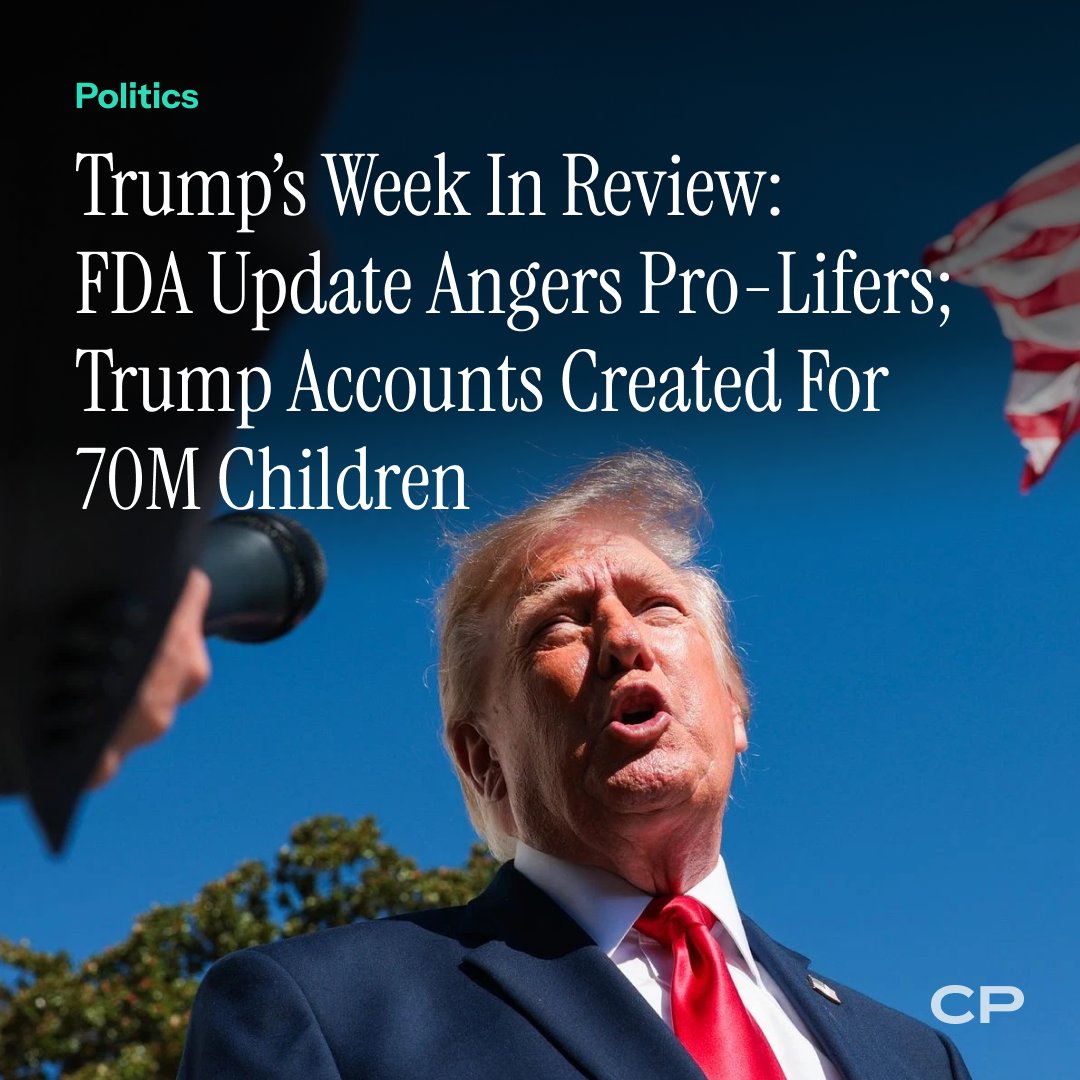 ChristianPost's tweet photo. The FDA says its mifepristone safety review won't finish until March 2027, drawing criticism from pro-life leaders including Lila Rose. #FDA #Mifepristone #ProLife #Trump #ChristianPost
🔗 dlvr.​it/TVrnw5 dlvr.​it/TVrnwF https://t.co/edOj6zUY3X