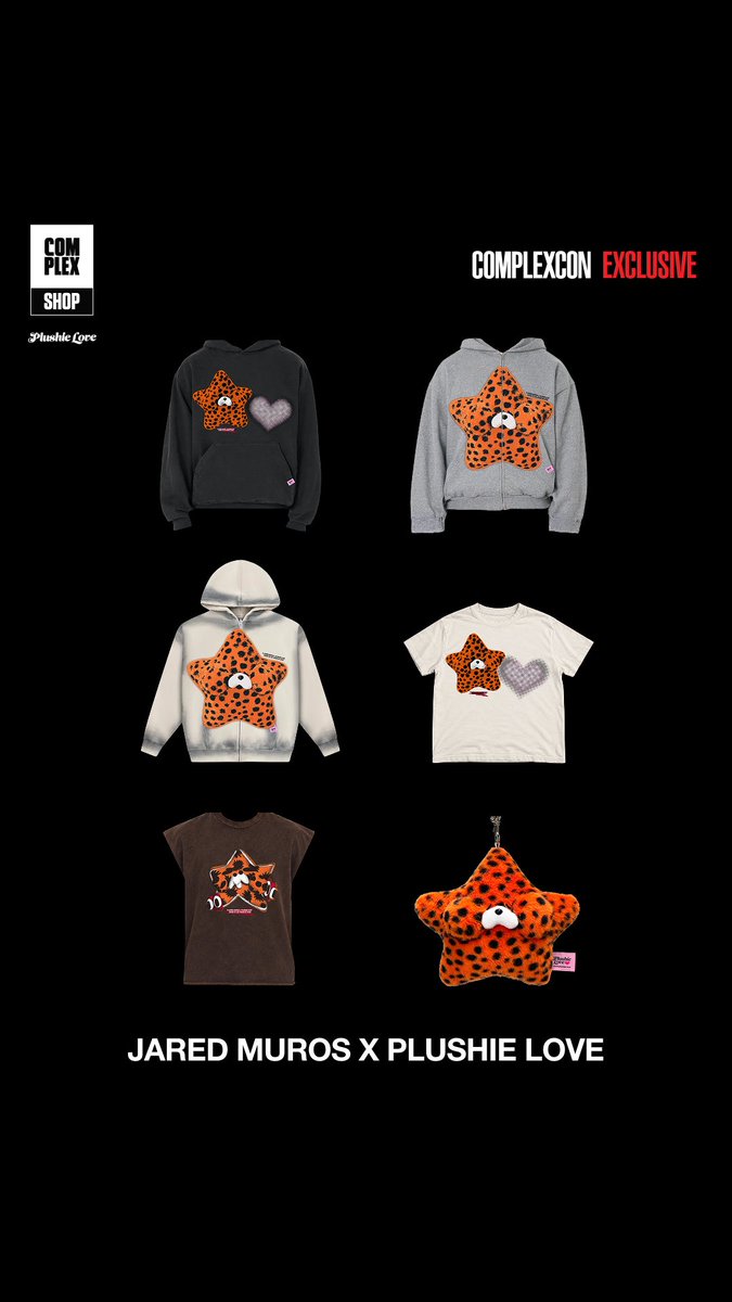 complex_shop's tweet photo. The Jared Muros x Plushie Love ComplexCon collection is now available on Compelx Shop. https://t.co/QNHCBCOX9e