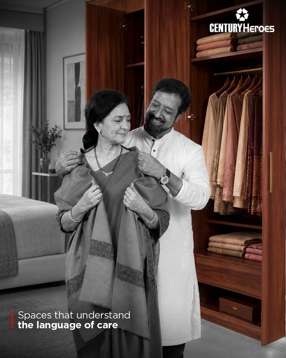 CenturyPlyIndia's tweet photo. A home designed to care always thinks a little further.
It’s in the warmth offered before the cold sets in, the comfort given before a word is spoken, and the little gestures that make our loved ones feel understood.
#CenturyPly #CenturyHeroes #CenturyHeroes2026 #ThinkAhead https://t.co/LMF5U0hcPj