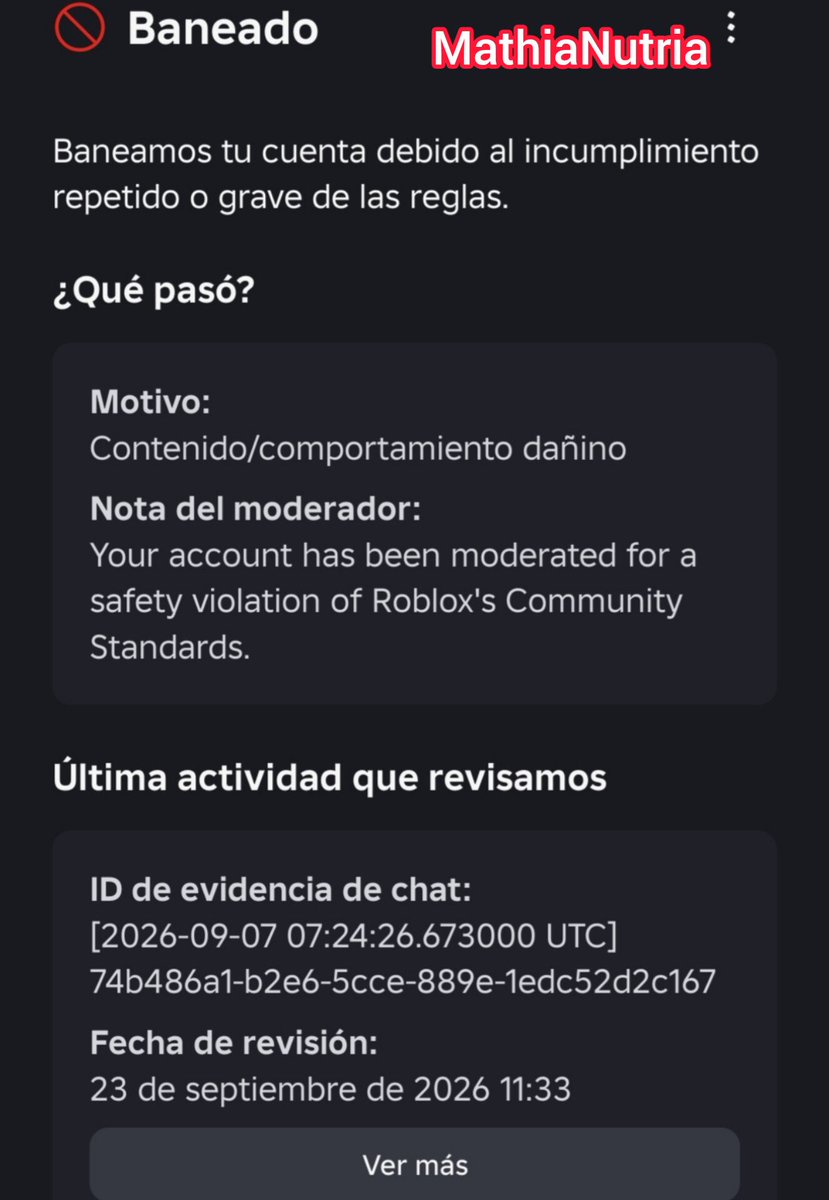 Panconcacaxdxd's tweet photo. @DavidBaszucki I was unfairly banned when I wasn't doing anything wrong... Then they changed my motive to "child safety" when pretty much all I did was play and try harmless avatars, could you listen to your people and unban us? (there is a lot of proof that all of us are innocent) https://t.co/lmKUOQU0xv