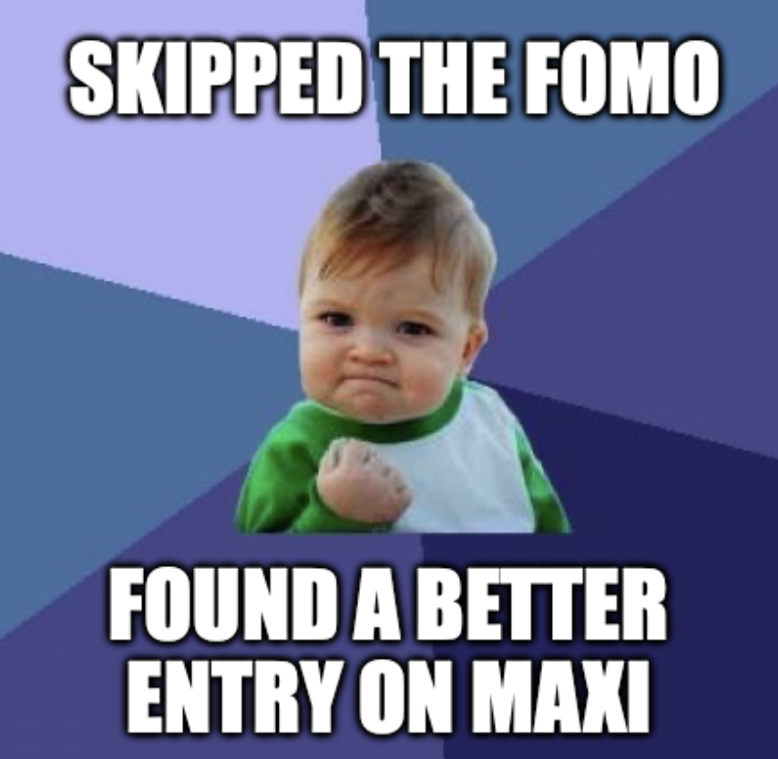 MaxiFamilyHQ's tweet photo. less FOMO. more calculated apes. ✊ https://t.co/EjQ3EslBRR