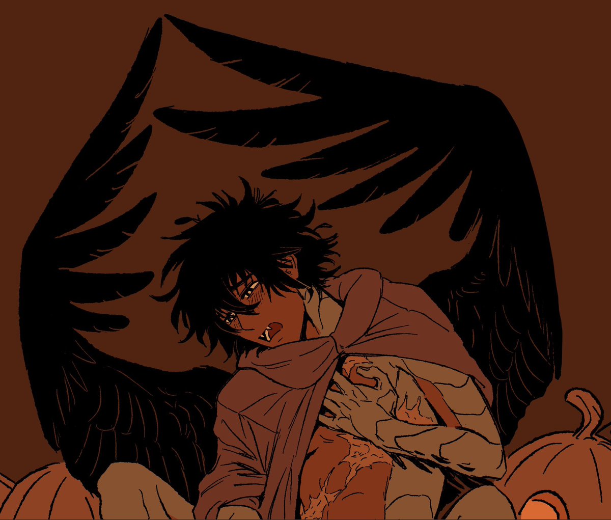 wendycomics's tweet photo. Enjoying himself in the fall 🎃 https://t.co/g2E5sq7Vxb