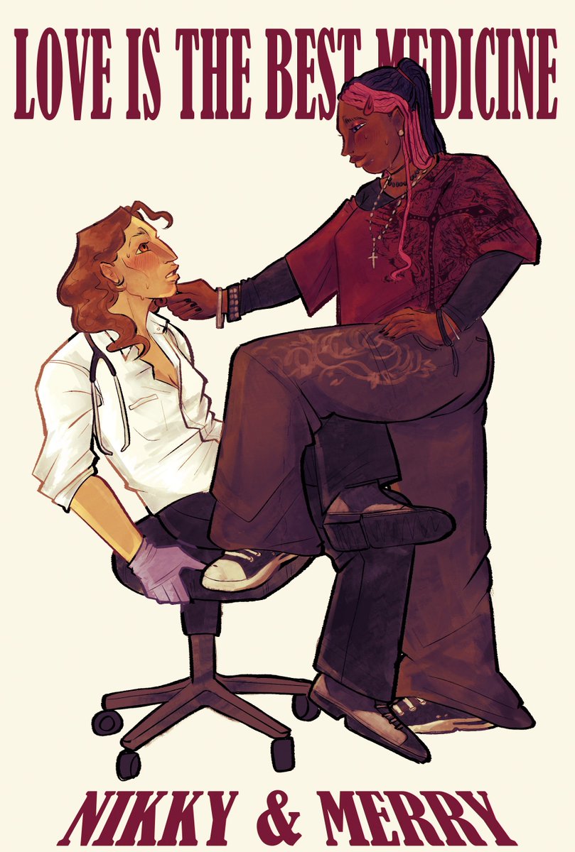 MrGothreaper's tweet photo. Redrew some art from last yyeaaar I don't know if I did it much justice but I'm sick so I have an excuse :)

I love this pair of losers, makes my sapphic heart happy https://t.co/kp5QGg0njq