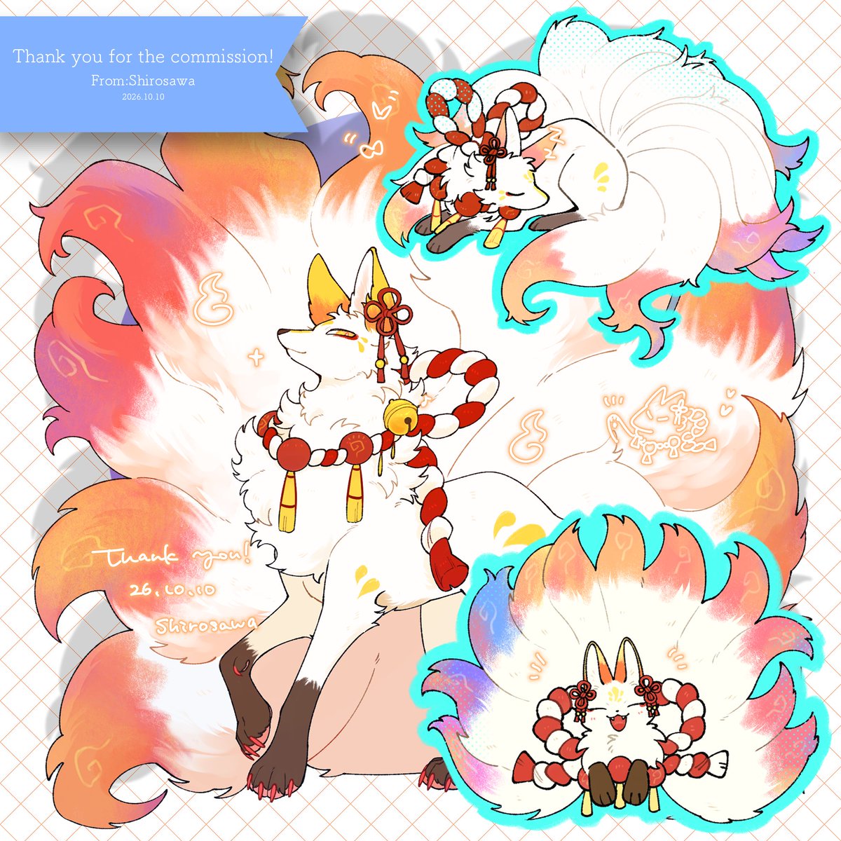 shi6sawa's tweet photo. ありがとうございました🦊🎀 https://t.co/5foptOHDpc #Skeb #Commission @skeb_jpより https://t.co/yPgBq6Ww0c
