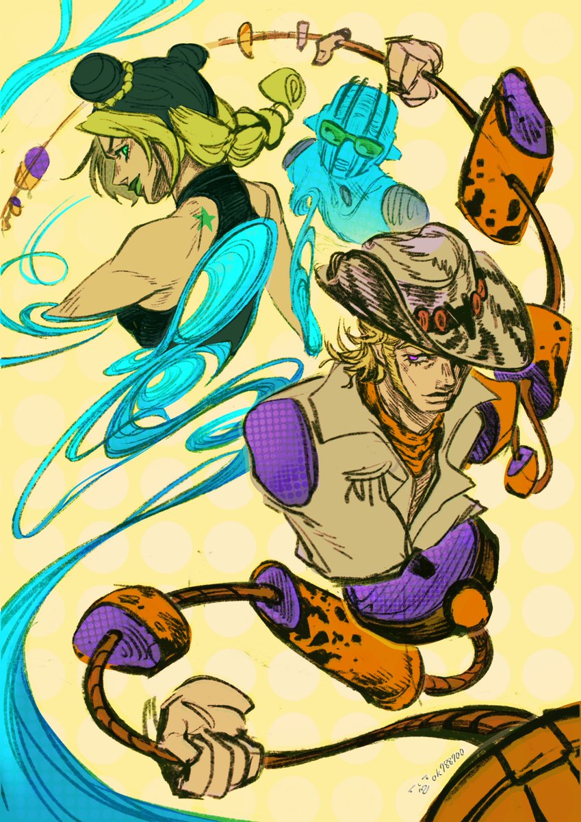 ok788700's tweet photo. 뭔가 길고 이동하는 녀석들
#sbr #jjba #jojo #jolyne https://t.co/KBys9pyE99