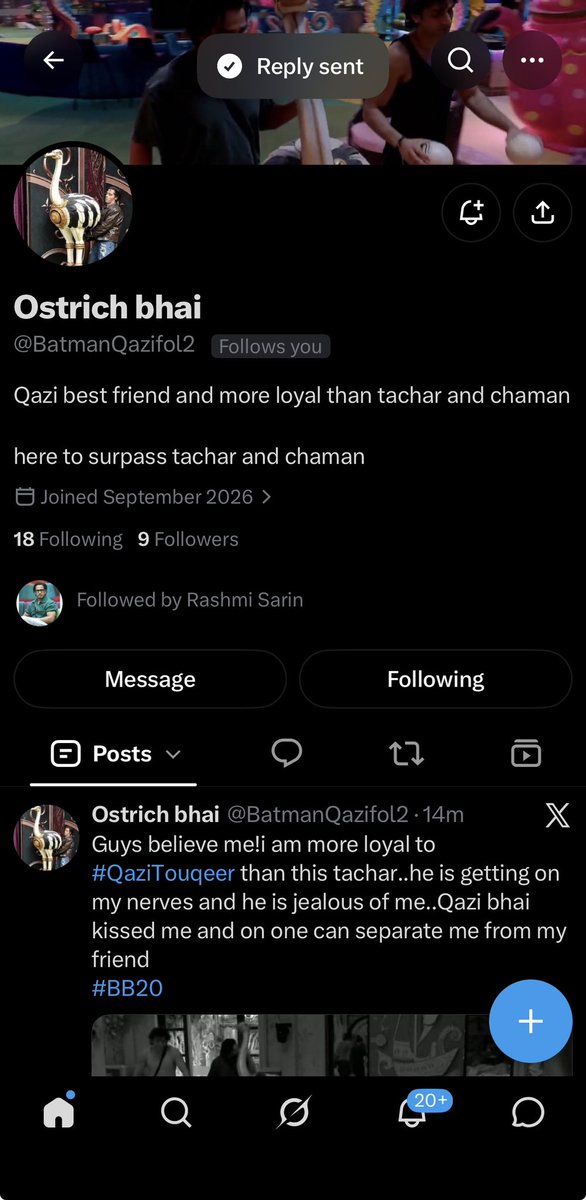 Tachar_'s tweet photo. Meri sautan bhi aa gayi
Follow this guy @BatmanQazifol2 
Hate do isko 🤬🤬

#QaziTouqeer sirf mera hai

#BiggBoss20
#BB20 https://t.co/oFO3mr3bWo
