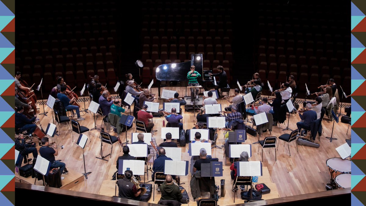 OFUNAM's tweet photo. Finalizamos nuestra participación en el Festival @CulturaUNAM con un programa que reúne tres momentos de la escritura orquestal. Interpretamos “Breves sombras” de Ana Lara, el Concierto para piano núm. 4 de Beethoven y la Octava sinfonía de Antonín Dvořák.

Participan: Sylvain Gasançon, director titular / Lukas Geniušas, piano

Domingo 11 octubre | Sala Nezahualcóyotl | 12:00 pm
• Más información: https://t.co/0Ax72VS6uw
• Adquiere boletos en taquilla o en línea aquí: https://t.co/UPX1SpviVJ

#MúsicaUNAM #CulturaUNAM @musicaunam @SAOFUNAM