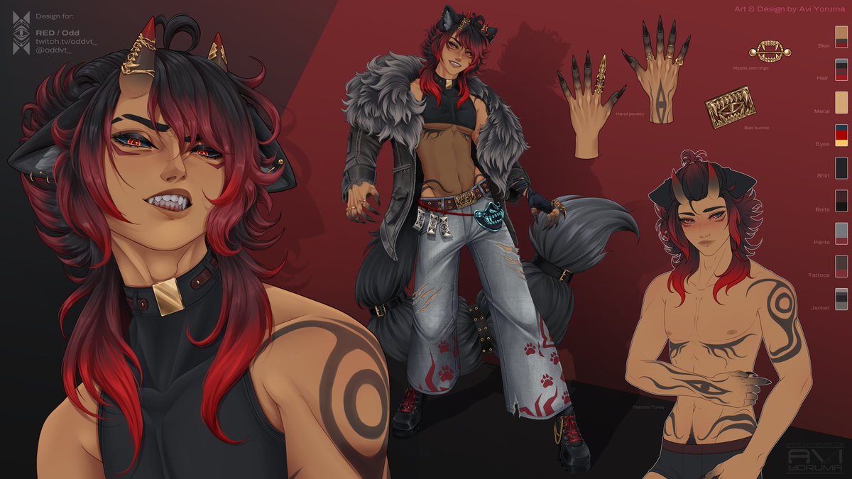 oddvt_'s tweet photo. ☽ ✞ ƬΉΣ GӨӨD BӨY IƧ ΉΣЯΣ ✞ ☾

Arf, bark, woof! It's your favorite hellhound of the District!

Now let me have a little nibble, cutie ~ You can handle both of my forms right?

design: aviyoruma 
#oddart 🍖👹 https://t.co/yEAFINfR9B