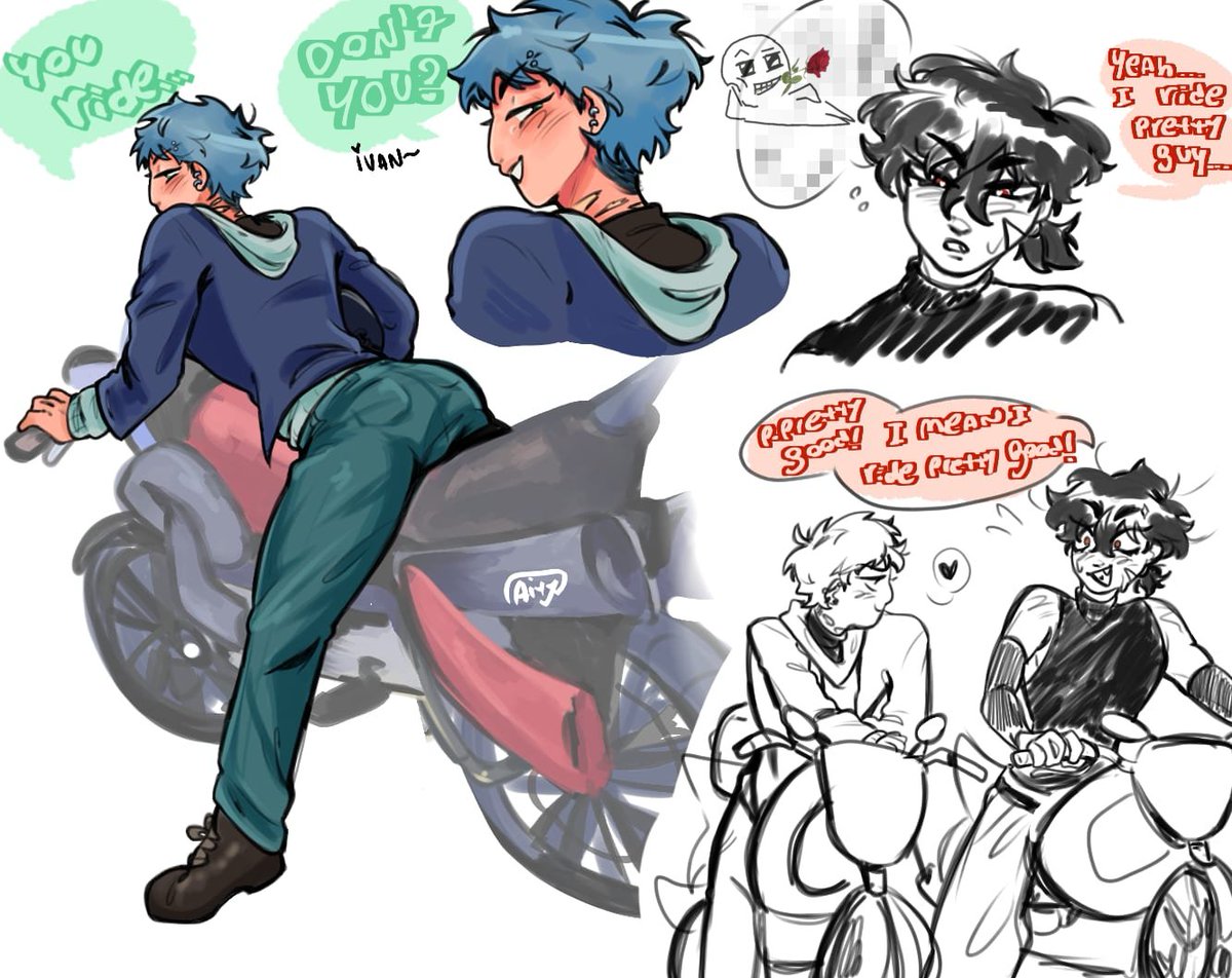 aityys's tweet photo. deleting this later bc i don't like it but whatever mmm rebel au doodles🤤 #ivantill #tillivan #ALNST #alienstage https://t.co/96xB3jchdU