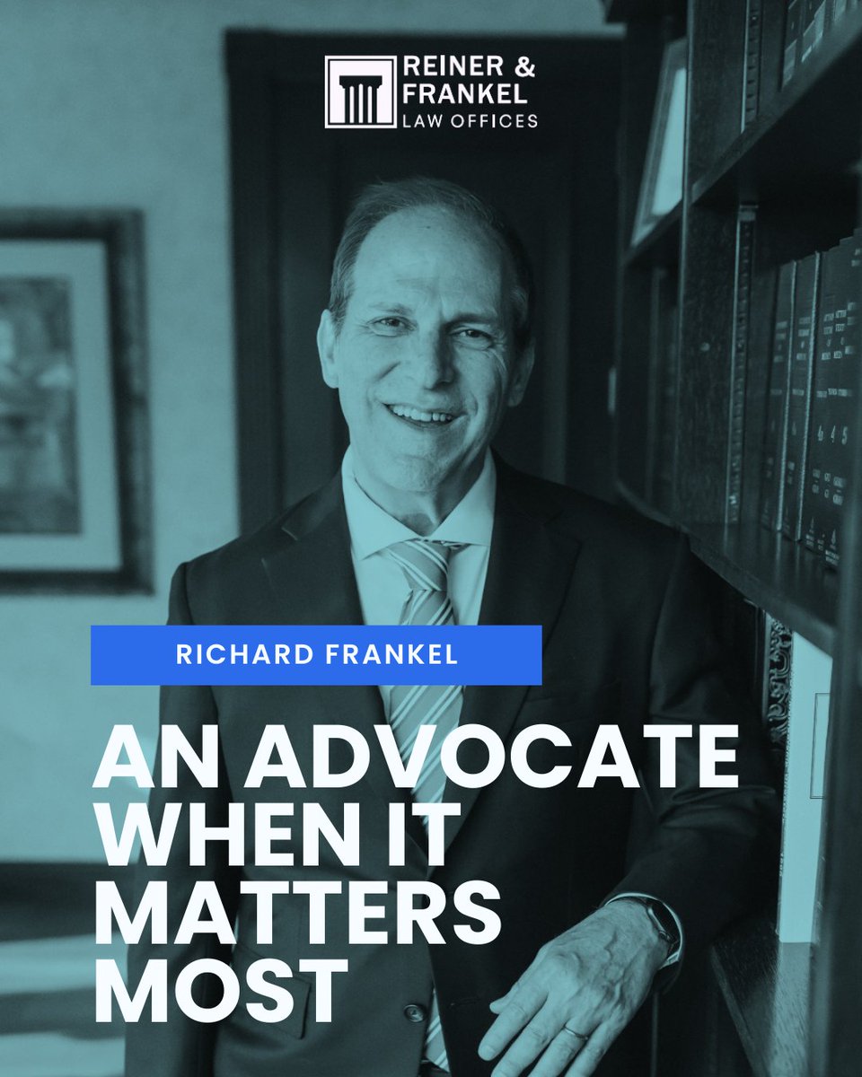 ReinerFrankel's tweet photo. Richard Frankel brings calm authority and decisive leadership to the most serious cases. When the stakes are high and the pressure is real, he delivers clarity, strategy, and results.
#ReinerAndFrankel #TrialLaw #ClientAdvocacy https://t.co/vczYUXXO2g