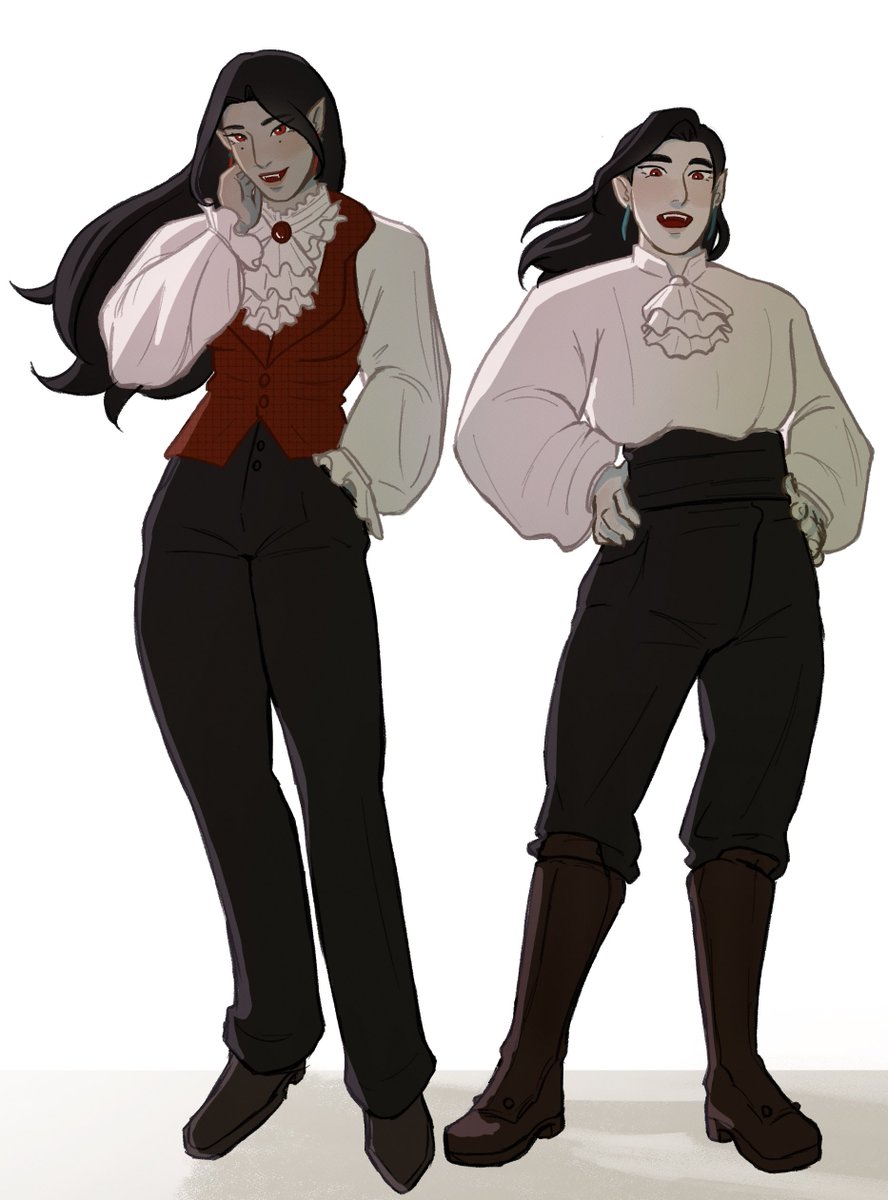 nanaxaeii's tweet photo. #OWtober Day 9
Siblings: I happened to finish the vampire ye siblings design on this day so…. https://t.co/zT2EcuycvB