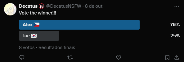 DecatusNSFW's tweet photo. You guys are freaks and I like it 👹I don't have a way to set a timer for the pixiv poll but Alex just keeps expanding her lead even there, the Czech girl has some SERIOUS fans... https://t.co/4nhbchnD8B