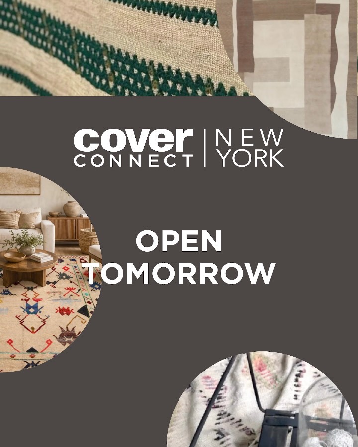 demelzaArtist's tweet photo. COVER Connect New York 2026 opens tomorrow at 9am at the Metropolitan Pavilion and The Altman Building. Discover 45 leading rug brands, new collections, custom design and high-end carpets over three days. https://t.co/F0nEjVuGwU