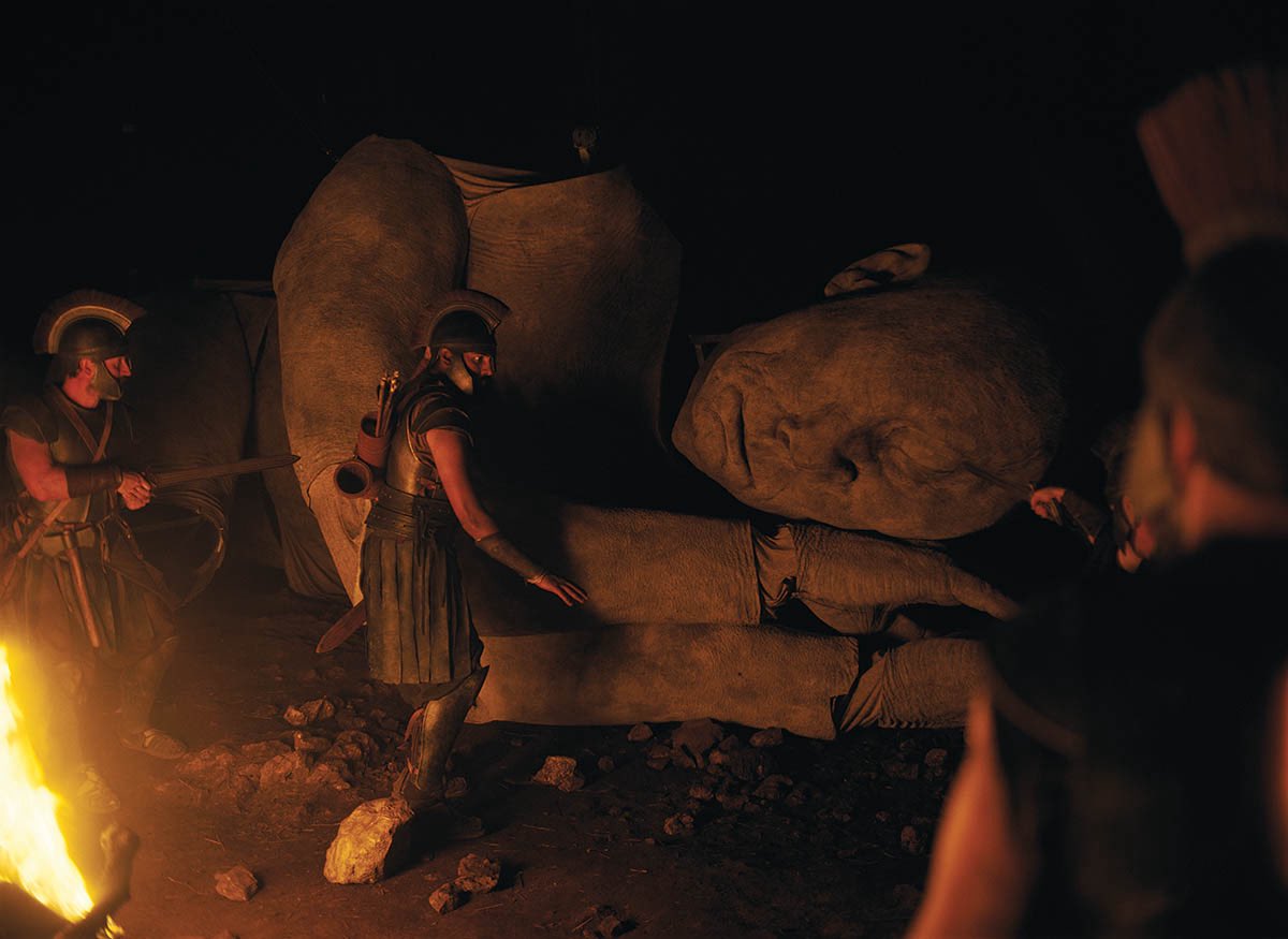NolanAnalyst's tweet photo. New behind-the-scenes look at the Cyclops sequence in ‘THE ODYSSEY’. https://t.co/ZrTaHwDTsf