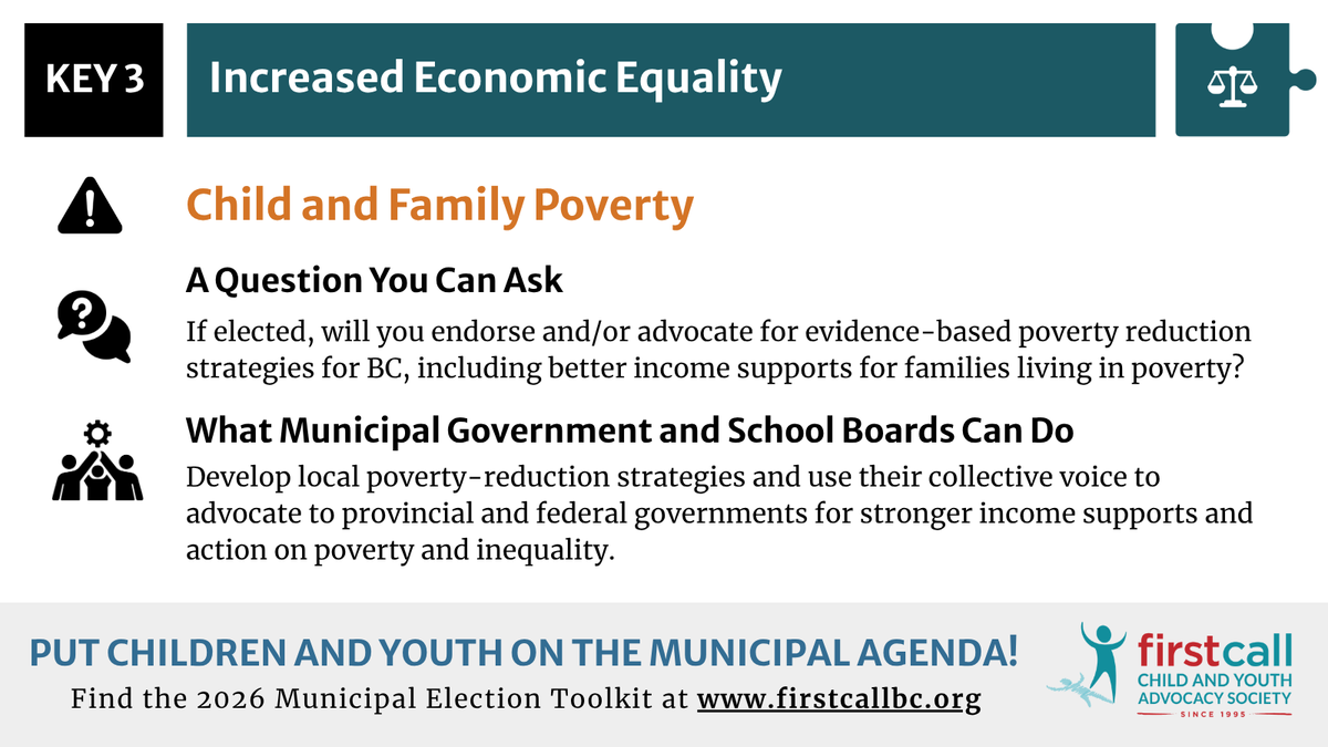FirstCallBC's tweet photo. The 2026 Municipal Election is October 17th, 2026.

Make YOUR vote count: Ask the candidates in your area the questions that'll help you decide who'll be best people to support your city, town or villages' kids and youth.

You can find our toolkit here: https://t.co/Cc1M6fn046 https://t.co/OaEWDMbmTU