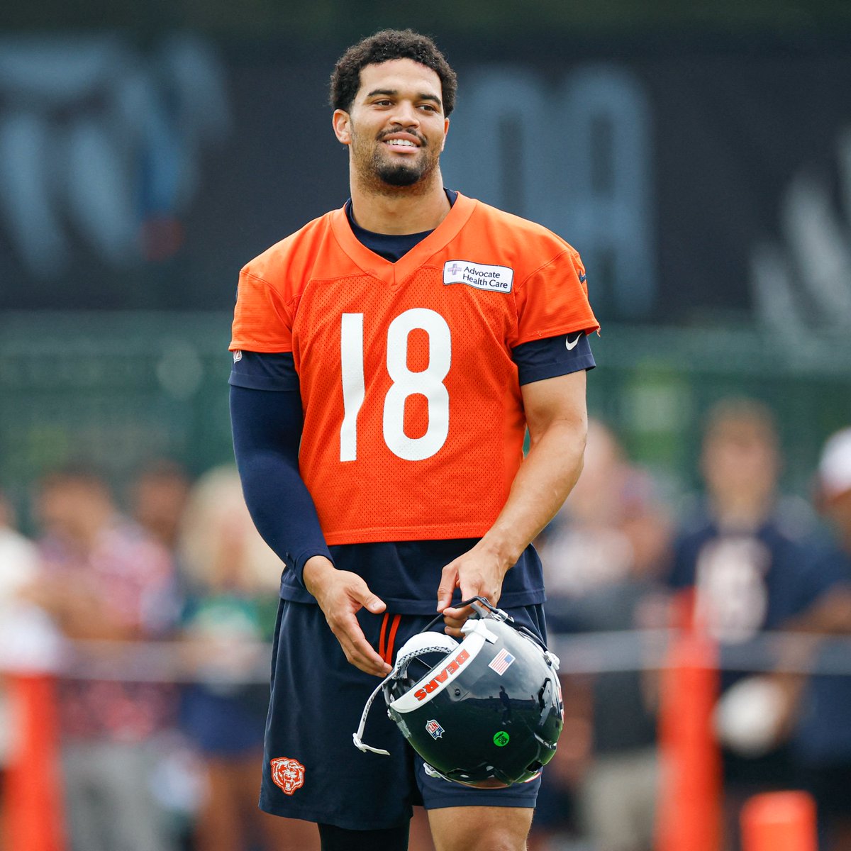 davebftv's tweet photo. Big development: Caleb Williams practiced today

He is questionable for the Packers game https://t.co/r2cdAm7rbI