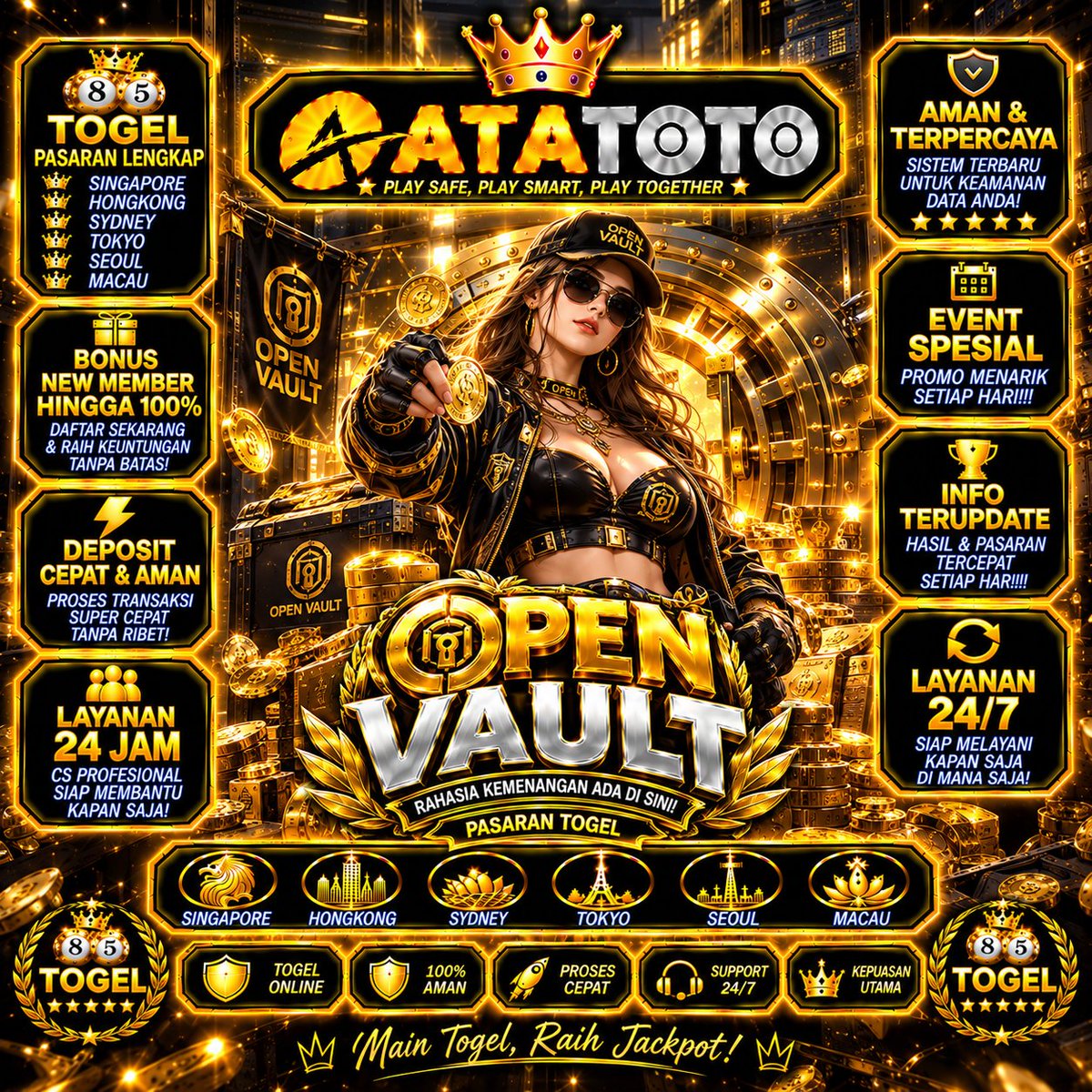 fezowatt's tweet photo. Ada event menarik yang sedang berlangsung!
Di ATATOTO kamu bisa main game online sambil meramaikan event.
Ayo join sekarang!

LINK : https://t.co/0D9KvcgJys

#EventSpesial #ATATOTO #GameOnline https://t.co/oyJY6LgDaj