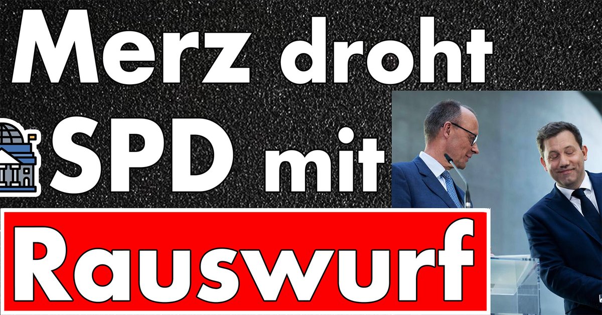 Politikmit_Kopf's tweet photo. #Merz droht der #SPD mit Rauswurf? Die #Pinocchio-Nummer aus der 25er-Gruppe.

Videolink im Kommentar. https://t.co/2wgA4T1kHP