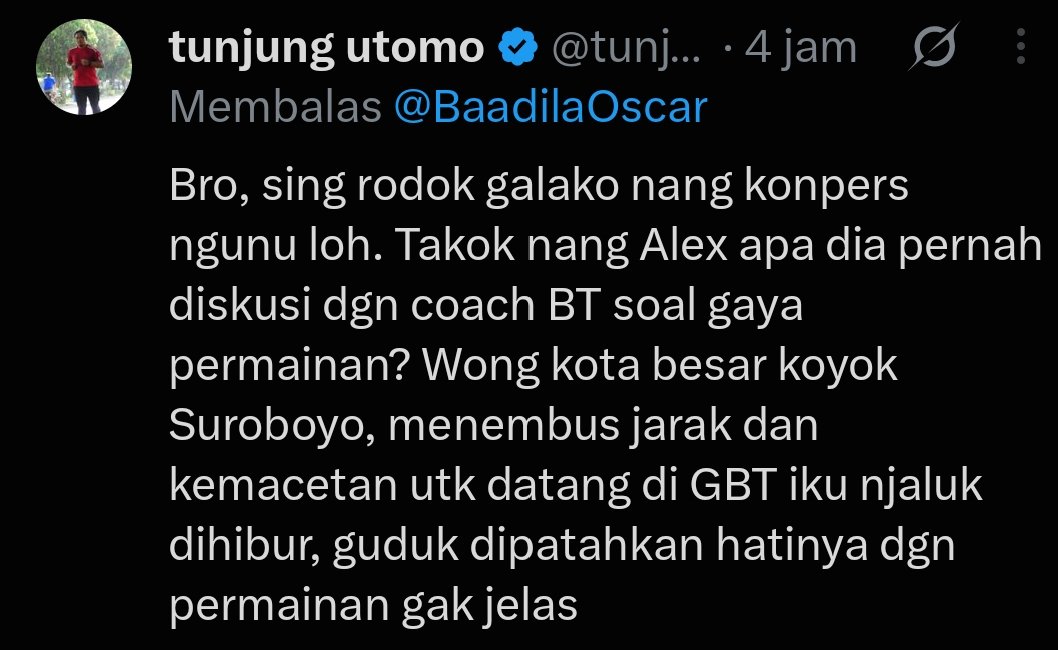 BaadilaOscar's tweet photo. Mnjawab mention mas @tunjungutomo . Terkait gaya main ini, sebetulnya sudah terjawab saat presentasi BT ke manajemen pada awal nego pelatih anyar. Kedua, manajer di sini ya sebatas menjalankan job dari atasan. Kecuali manajer kyok Abah Umuh 😁. Kalau ingin ubah ya langsung ke CEO https://t.co/DcXqEsAMEy