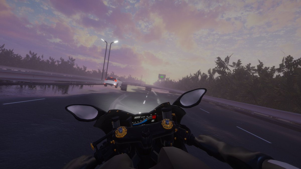 CoreKeiken's tweet photo. Motorcycle Night Ride lets you cruise endless streets under streetlights, but every newly added achievement is currently locked behind modified game files that normal players can never unlock. https://t.co/7oQzJ0zmJN