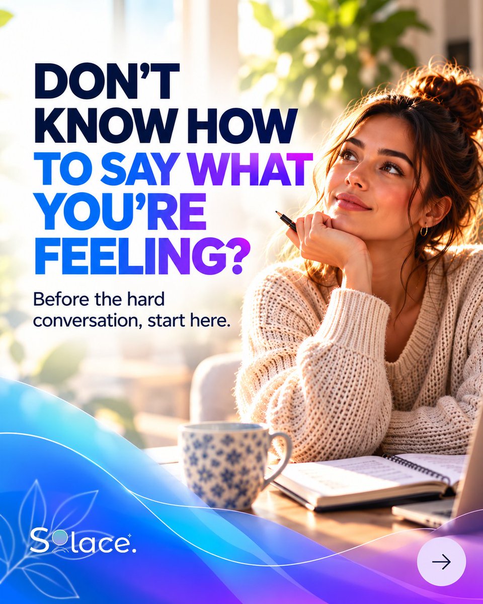 TalkToSolace's tweet photo. When something’s bothering you but you can��t explain why, what do you do first? Talk, write, reflect, or distract yourself? 💭 There’s no right answer we’re curious about yours. And when you’re ready to talk, SOLACE is here. 🤍

#TalkToSolace #SelfReflection #SOLACE https://t.co/1XoYxDIiQ4