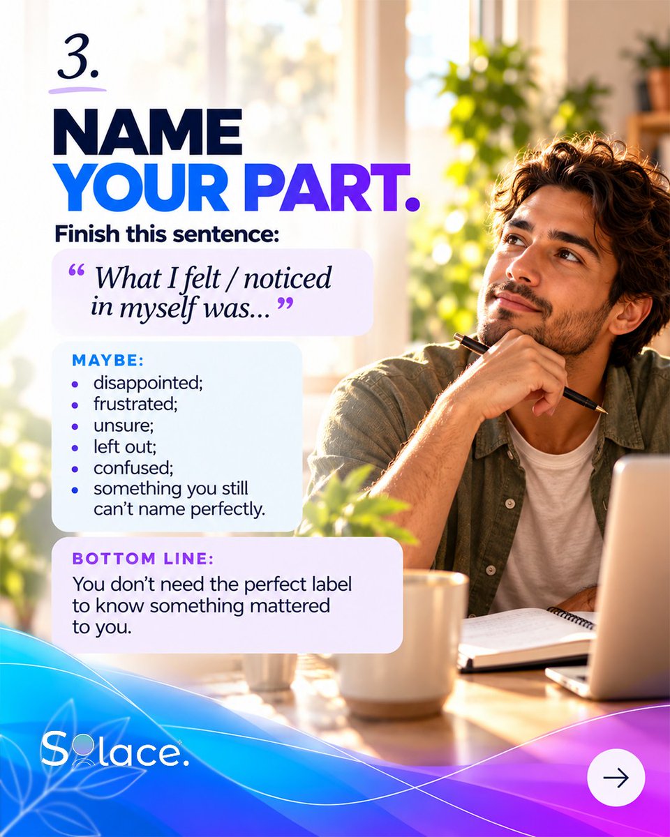 TalkToSolace's tweet photo. When something’s bothering you but you can��t explain why, what do you do first? Talk, write, reflect, or distract yourself? 💭 There’s no right answer we’re curious about yours. And when you’re ready to talk, SOLACE is here. 🤍

#TalkToSolace #SelfReflection #SOLACE https://t.co/1XoYxDIiQ4