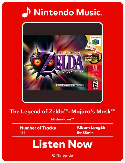 ZeldaUniverse's tweet photo. Majora's Mask fans keep winning!

-Majora's Mask collectible cards on Nintendo Today!
-Majora's Mask icons on Nintendo Switch Online
-Majora's Mask music just added to Nintendo Music

All in one week! https://t.co/AL3B8oGObY