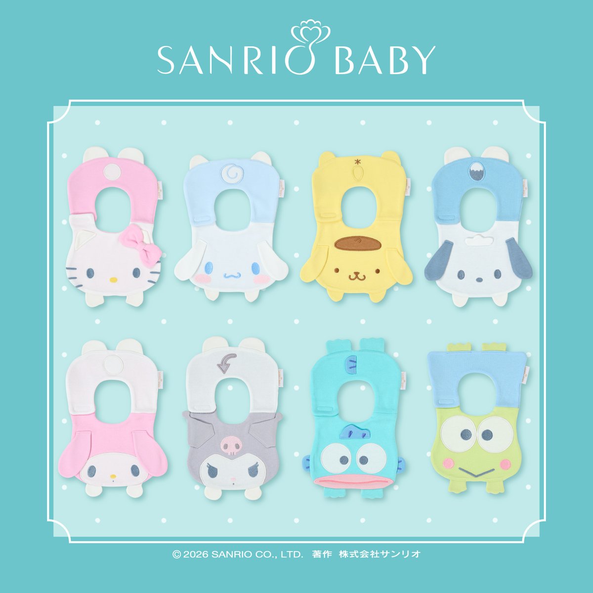 sanrio_news's tweet photo. Sanrio Babyから「キャラクター形スタイ」（全8種）が発売中☆
やさしい肌触りのオーガニックコットンを使用しているので、肌が敏感な赤ちゃんも安心だよ♪
全身ポーズのデザインで後ろ姿もキュート♡
ハロウィーンの仮装にもぴったりだね★
https://t.co/rZTOttIbzs
#サンリオ https://t.co/hHCDYMO2gt