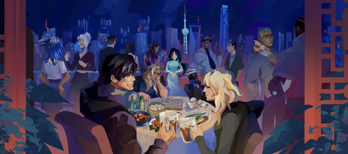 wuddabuddaa's tweet photo. Cheers from Shanghai!  ✨

Deepest thanks to @VALORANT , @Kimie03_ , and their team at Riot Games for inviting me to display my art at Champions Shanghai.  💕 Please check out all the other incredible community art at the event! https://t.co/ucTGmRD1sk