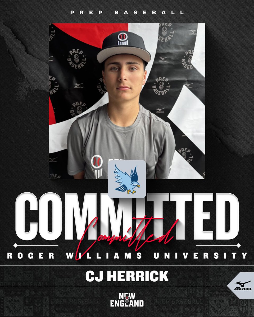 PBNewEngland's tweet photo. 𝓒𝓸𝓶𝓶𝓲𝓽𝓶𝓮𝓷𝓽 𝓐𝓵𝓮𝓻𝓽 ✍️

Congratulations to 2027 SS CJ Herrick (Medfield, MA) on his commitment to Roger Williams! 👏

✅ 2026 Top Prospect Games
✅ 2026 Preseason All-State
✅ 2025 Fall Top Prospect Games
✅ 2025 Top Prospect Games

Profile ⤵️
🔗: https://t.co/bMQcHpbuwu
👤: @CJHerrick4