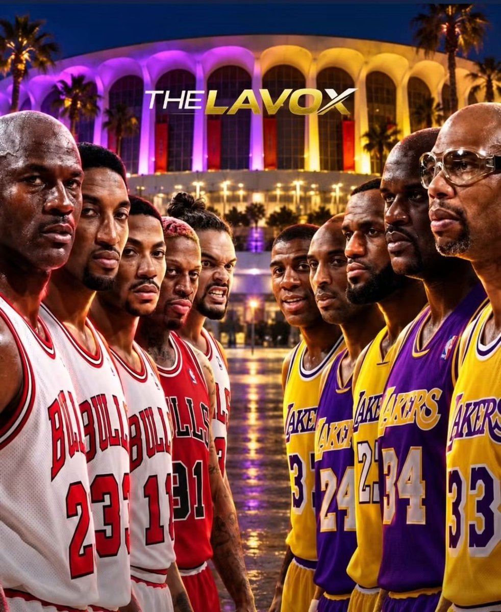 reneromanosport's tweet photo. Michael #Jordan ya le arrebató una corona a Magic #Johnson en 1991. Ahora imaginemos que la historia les concede una revancha imposible: Jordan, Scottie #Pippen, Derrick #Rose, Dennis #Rodman y Joakim #Noah contra Kobe #Bryant, Magic, LeBron #James, Shaquille #ONeal y Kareem Abdul-#Jabbar. No habría amistosos ni nostalgia. Kobe pediría defender a Michael y Jordan exigiría lo mismo. Cuatro partidos podrían terminar convertidos en un duelo privado entre dos asesinos competitivos mientras el resto contempla el incendio.
Debajo del aro sería otra guerra: Rodman intentando sacar de quicio a Shaq, Noah multiplicándose contra Kareem y Pippen cambiando de asignación entre Magic y LeBron. Rose tendría la velocidad para romper semejante colección de gigantes, pero ahí aparece la diferencia: #ChicagoBulls tendría respuestas; #Lakeshow, demasiadas preguntas. La serie llegaría al séptimo y yo me quedo con Lakers. Empate, última posesión, balón para Kobe. Michael enfrente. Sin bloqueo. Sin ayuda. Sin excusas. En 1991 el trono fue de Jordan. En esta fantasía, Kobe tendría la última palabra.