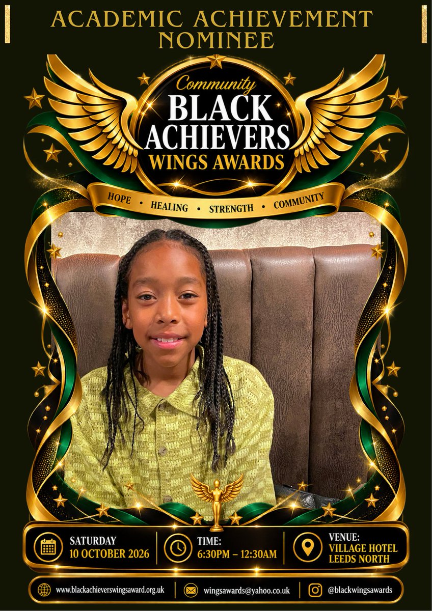 WingsAwards's tweet photo. Celebrating the recipients 🎉#CommunityBlackAchieversWingsAward2026 #Workshop #ThingsToDoInLeeds #CelebratingSuccess #AimingHigh #YoungPeople #FamilyEvent #AwardCeremony #CBAWA2026 #FundraisingEvent #LeedsEvent #CommunityEngagement #CommunityBlackAchieversWingsAward #Chapeltown https://t.co/Uh0B0B7yJz