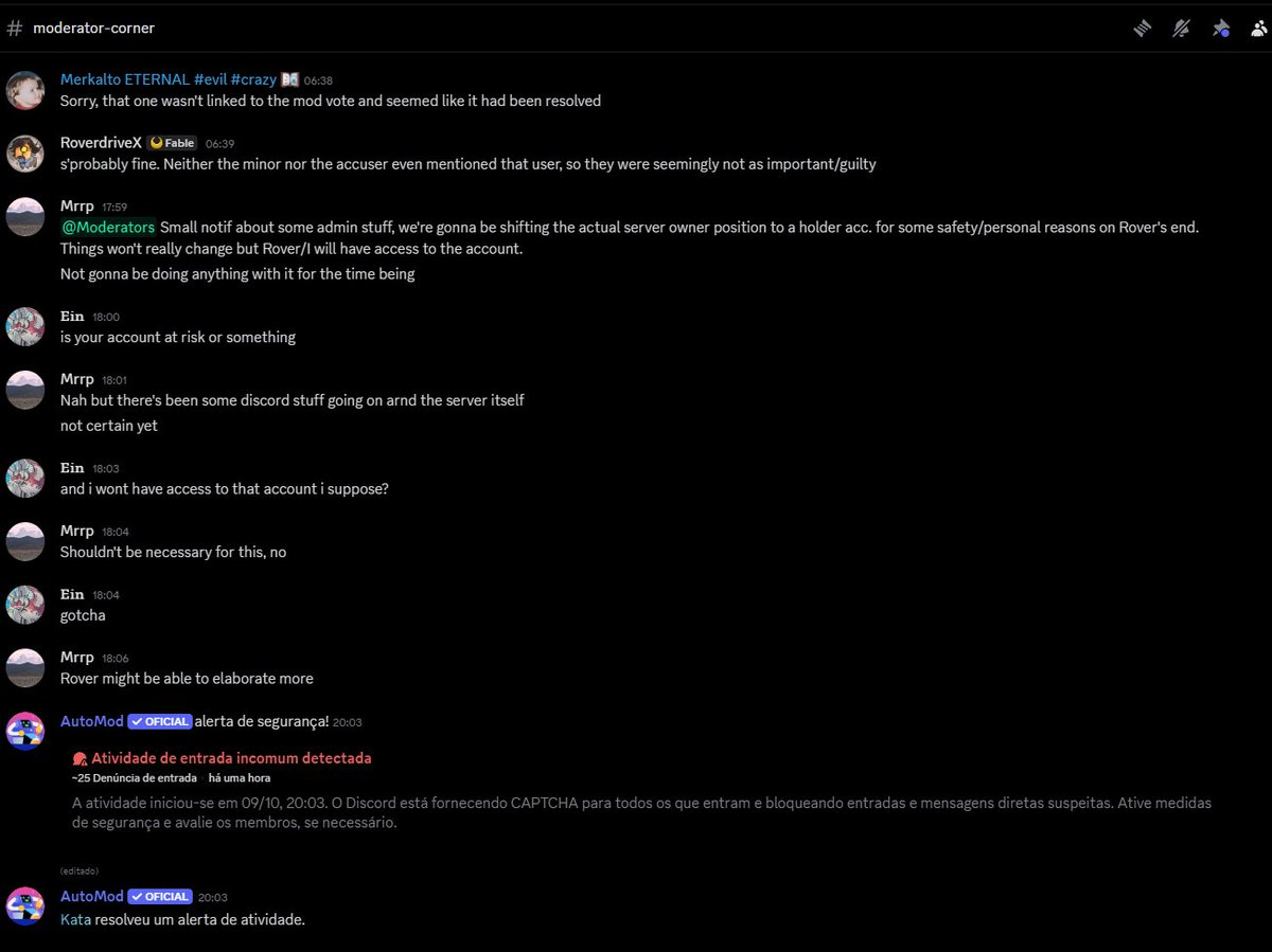 EnoYuuto's tweet photo. Weirdly enough, Mrrp had said this only two hours before the Calamity Mod Discord Breach
#CalamityMod https://t.co/FQsNJITRZy