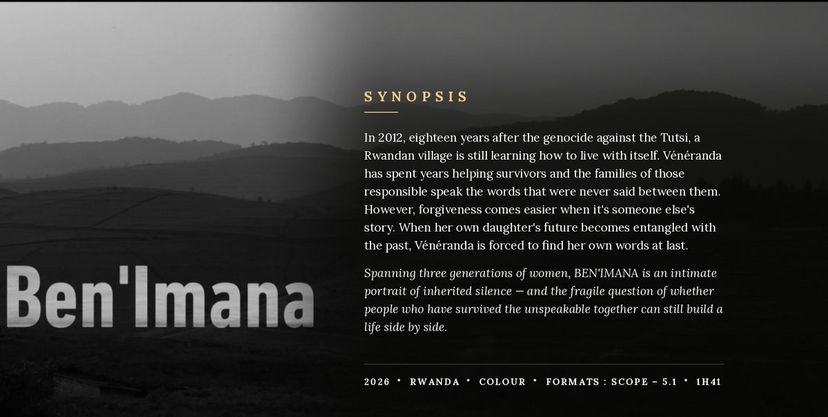 RwandaYouthArts's tweet photo. 🛑PRESS RELEASE: Rwanda announces its first-ever submission to the Academy Awards with BEN’IMANA.

📌Read more: https://t.co/HGM7XSJJco https://t.co/eyzKBOkwfa