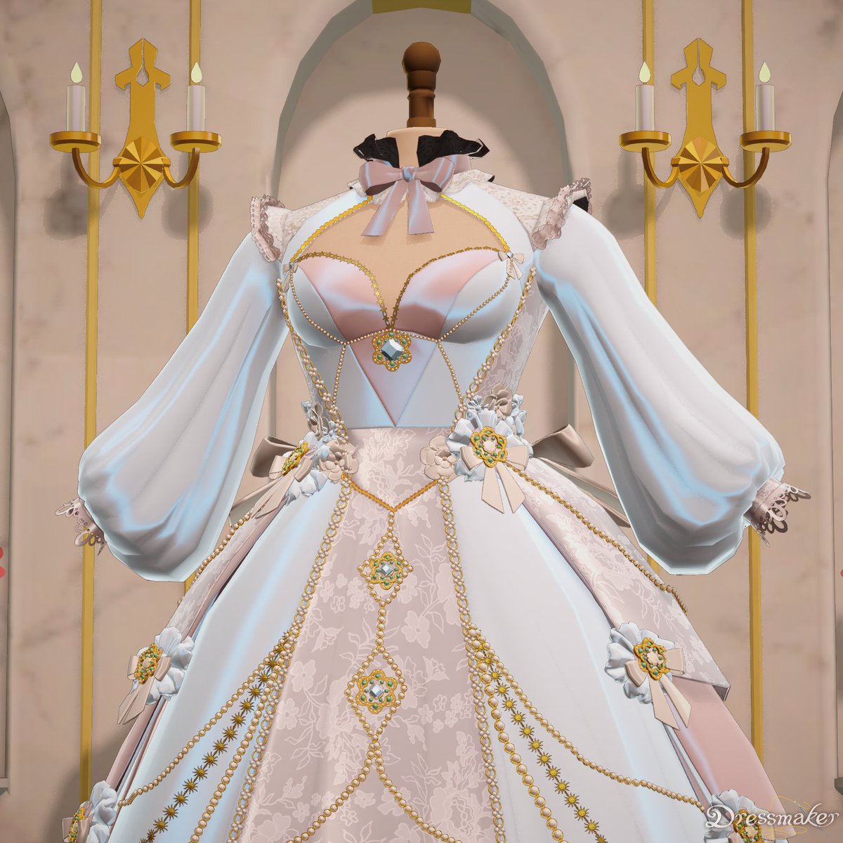 julian_blu's tweet photo. Marie's wedding dress, took me a little bit but honestly, i'm quite proud of it! #dressmaker https://t.co/hxApvLXvY3