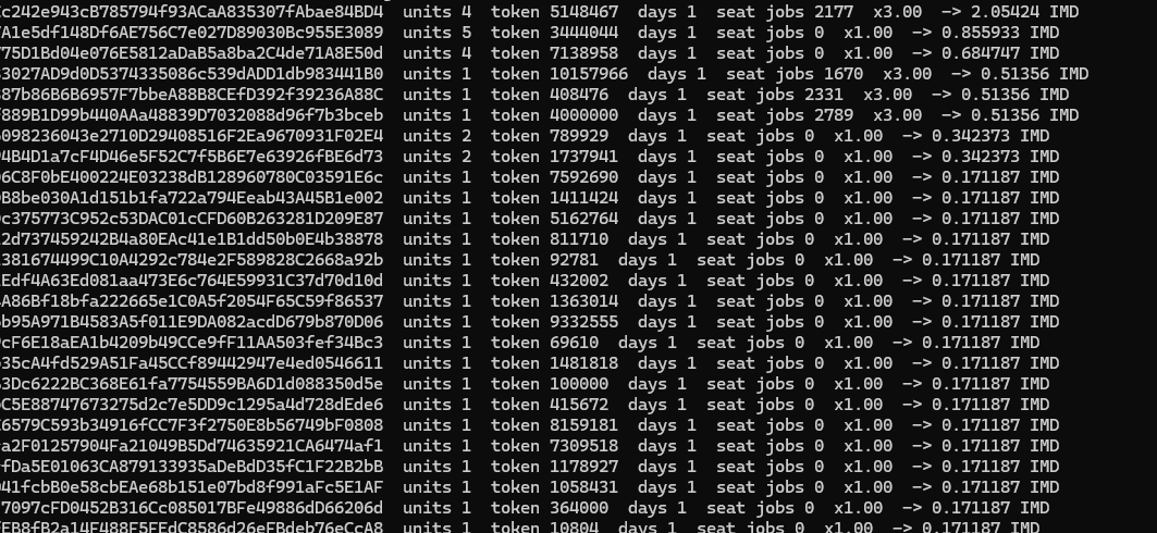 IdentityUnits's tweet photo. First Identity Units rewards: SENT ✅

~22 IMD went out today to Unit holders, straight to their wallets. No claim, no forms.

Who got paid:
- Wallets holding an Identity Unit + the token
- More Units = bigger share
- IMD seat holders got up to 3x

Every payment is on chain from the swarm wallet.

From now on it runs every day at 15:00 UTC.
Hold without selling and your share keeps growing, up to 2x.

https://t.co/WZIfGwO10I