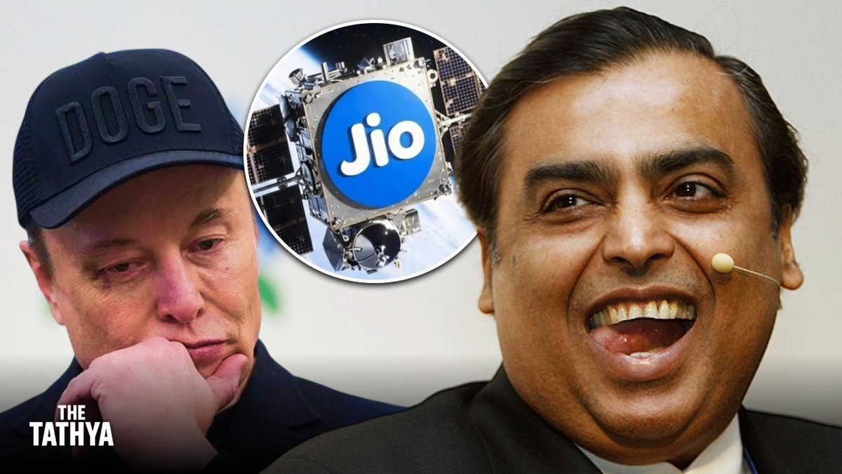 _IndiaExclusive's tweet photo. India’s Answer to Starlink? Jio Unveils Vision for 1,600-Satellite Sovereign Network 🇮🇳🛰️ https://t.co/hYFFLZ3TRt