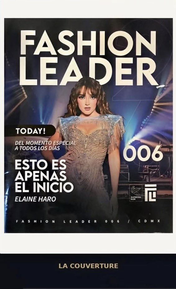 mundoelainers's tweet photo. Elaine en la portada de Fashion Leader Mexico. 📸 

“Esto Es Apenas El Inicio” ⭐️ https://t.co/5E87E8VnXq