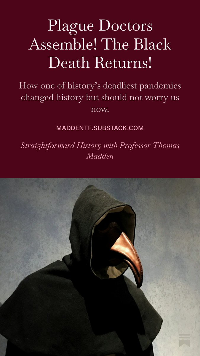 maddentf's tweet photo. Who better to ask about the bubonic plague than a medieval historian? Well, yes, maybe a doctor... But my stories are better.

https://t.co/FZjWJTlyLh https://t.co/LZHvwWibXz