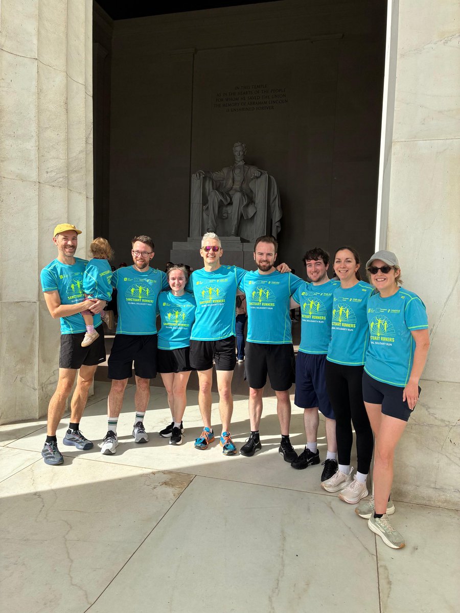 IrelandAmbUSA's tweet photo. From the Lincoln Memorial to the Washington Monument, our Global Solidarity Run in DC was a timely reminder that we go further when we move together. ☘️👟

Great to see so many @IrelandEmbUSA colleagues lace up on the National Mall as part of #GlobalRun2026. @Irish_Aid https://t.co/3txyR7nmLa