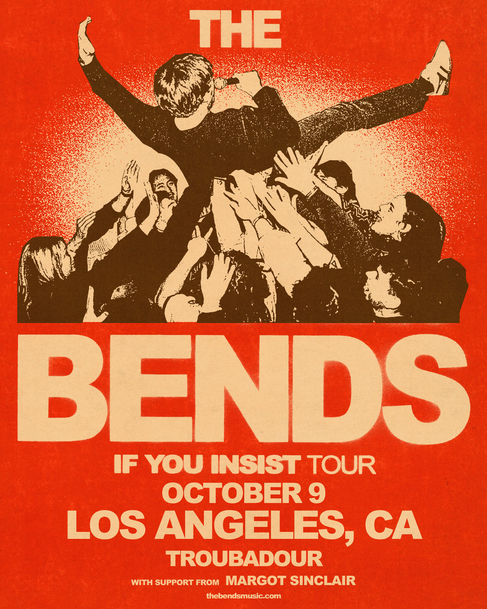 theTroubadour's tweet photo. The set times for tonight's SOLD OUT show are here! Let's "Dance Away" with The Bends 🔥

7pm - Doors
8pm - Margot Sinclair
9pm - The Bends https://t.co/ZolbO3Oh5p