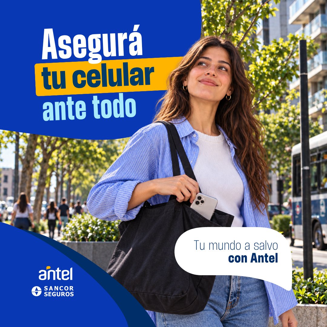 AntelDeTodos's tweet photo. Hay cosas en tu celular que no tienen precio.
Y aunque el seguro no puede recuperar una foto o un mensaje, sí puede ayudarte a resolver qué pasa con el
equipo frente a un imprevisto.
Contratá el seguro al comprar tu nuevo celu en Antel o hasta 30 días hábiles después. https://t.co/gdpHWMf1Sf
