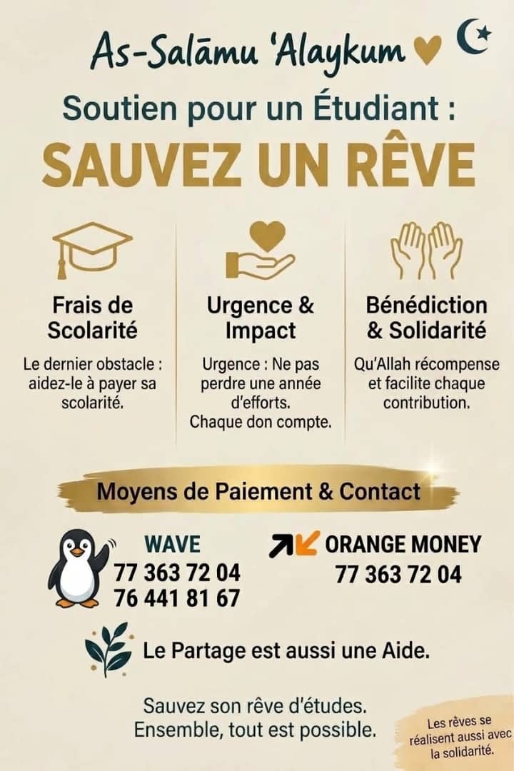 chat_Bottee's tweet photo. 🚨Urgence🚨Rt appréciés 

Je vous partage le cas d’un étudiant dont le père a été malade tout au long de l’année, une situation qui l’a empêché de respecter ses échéances de paiement
Il risque de perdre toute son année et d’arrêter ses études pour des arriérés de 750.000 🔽 https://t.co/R5FAn0fBDe