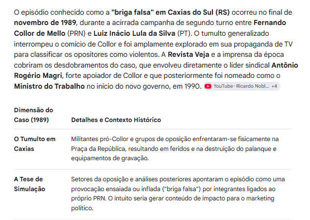 marcelopfortes's tweet photo. @So_Quem_e_Lula Veja sempre sendo Veja, essa fake news lembrou aquele briga falsa na campanha do Collor em Caxias do Sul na eleição de 1989. https://t.co/6X78IXcCxZ