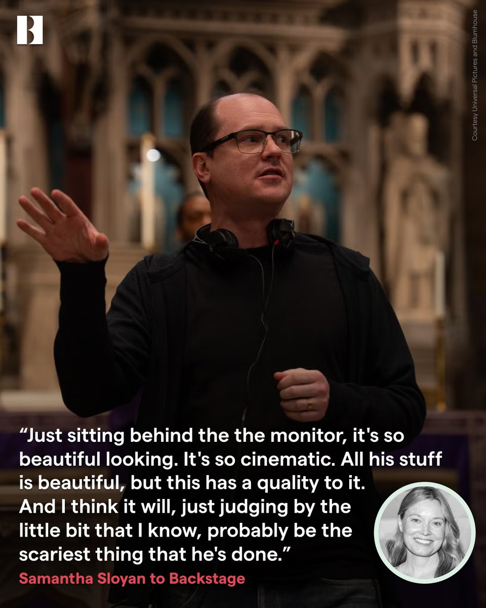 Backstage's tweet photo. The trailer for Mike Flanagan’s new "Exorcist" movie is out, and cast member Samantha Sloyan thinks it could be his scariest work yet. What do you think?

Check out our full interview with Sloyan here: https://t.co/f1AmXW5eiN https://t.co/ojg0L2bQvT