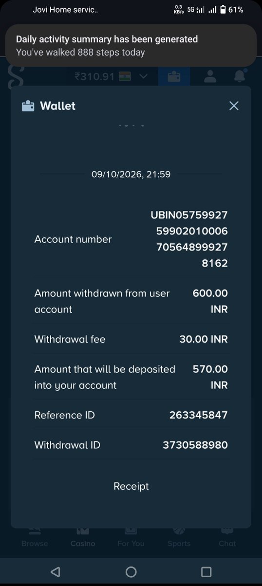 sudarshan01010's tweet photo. Hello stake team india 
I had 2 withdrawal request today non of received till time how much time it will take . Please do as soon as work @StakeIND @Stake https://t.co/nNwU7xjm0q