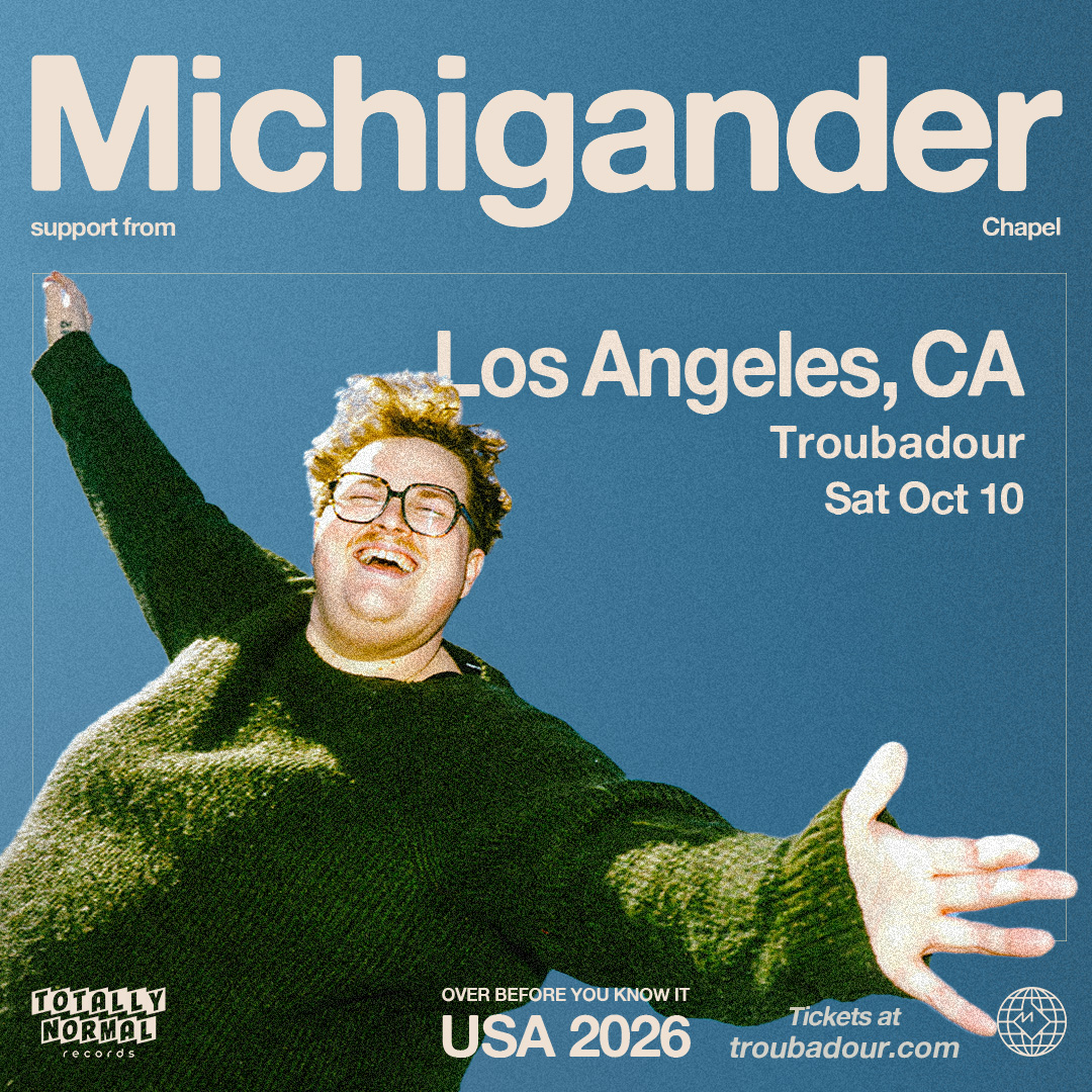 theTroubadour's tweet photo. You'll be "Freaking Out" about how good this show is! Set times for Michigander are here💙🏠

7pm - Doors
7:30pm - @SNACKTIMEPHILLY 
8:15pm - @ChapelUSA 
9:06pm - @michiganderband 

🎟TIX: https://t.co/ALw5MWd43p https://t.co/DmHRR1IEIe