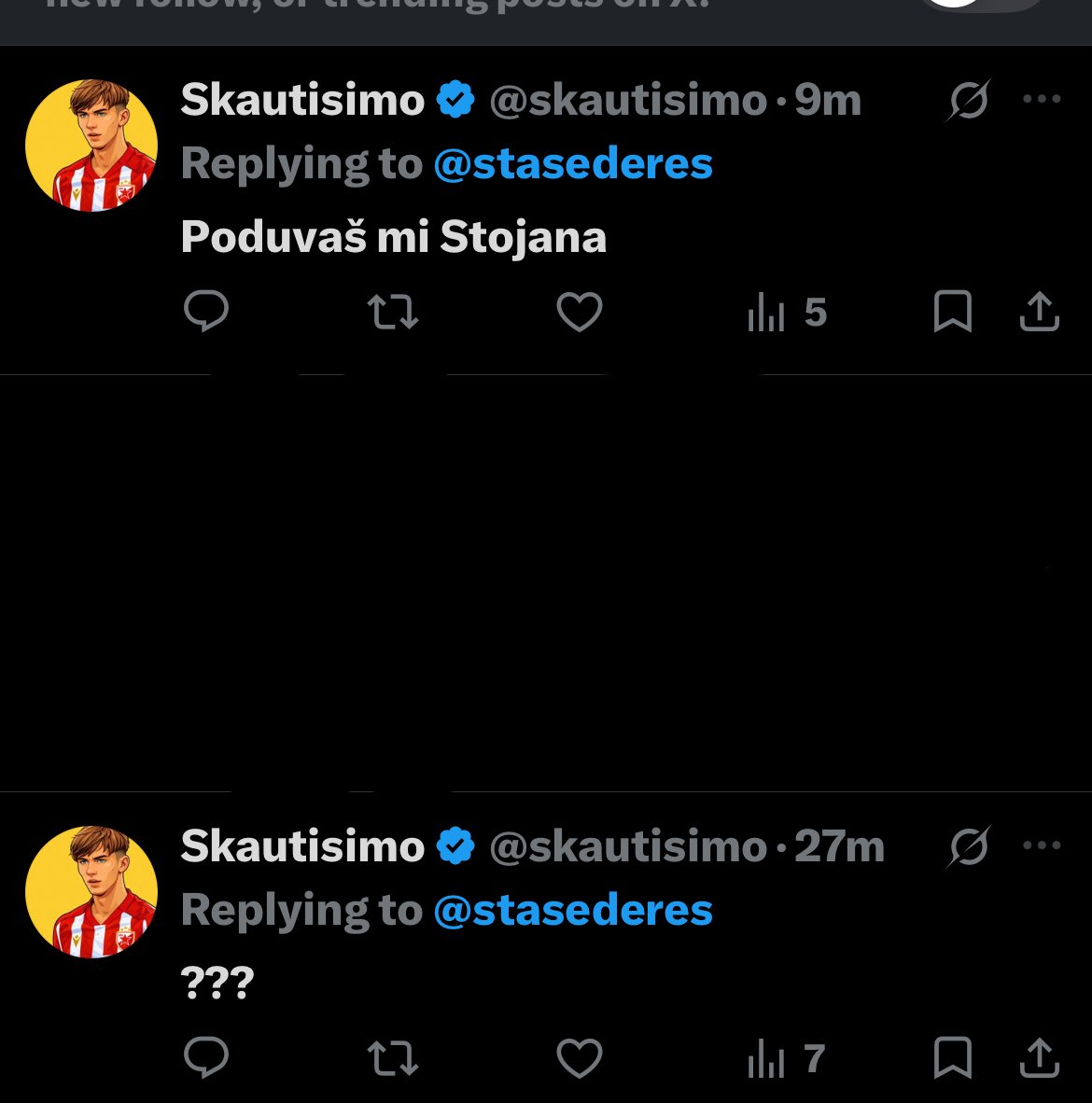 stasederes's tweet photo. @skautisimo toliko te pogodilo dobri moj https://t.co/cKNISpvLyO